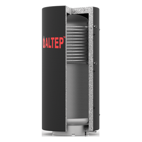 Round heat accumulator with heat exchangers - [3]