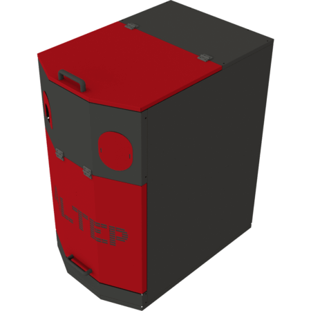 Hopper for solid fuel boiler - [5]